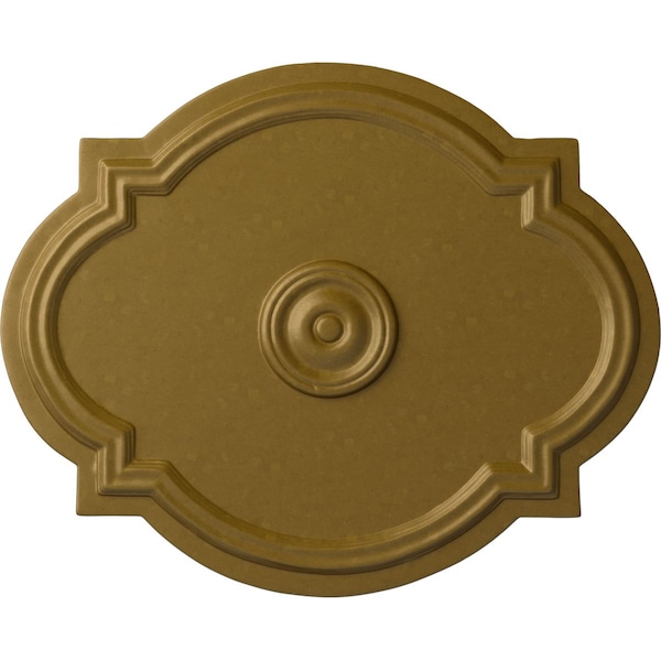 Ekena Millwork Waltz Ceiling Medallion (Fits Canopies up to 4 1/2"), Hand-Painted Gold, 21 1/4"W x 17 3/8"H x 1"P CM21WAGLS - main